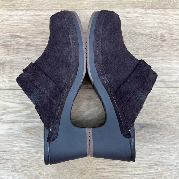 Crocs Womens Sarah Triple Comfort Mule Clog Slip On Shoes Size 7 Dark Brown EUC - Picture 4 of 10